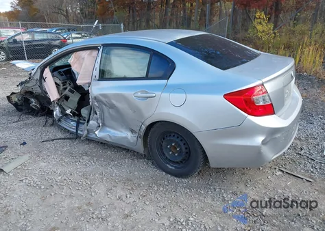 2012 Honda Civic Lx z USA, uszkodzony, nr VIN 2HGFB2F54CH302699